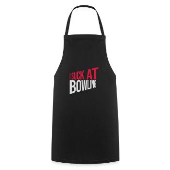 Je suis nul au bowling - Tablier de cuisine - noir - Devant - AI Model Male 185 dark (185cm)