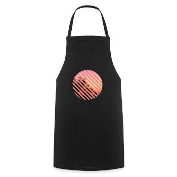 T-Shirt Urlaub Strand Palmen Ferien Sommer Sonne - Kochschürze - Schwarz - Vorne - AI Model Male 185 dark (185cm)