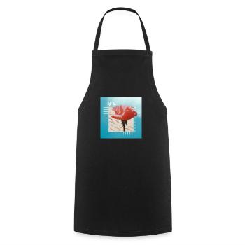 Coréen - Tablier de cuisine - noir - Devant - AI Model Male 185 dark (185cm)