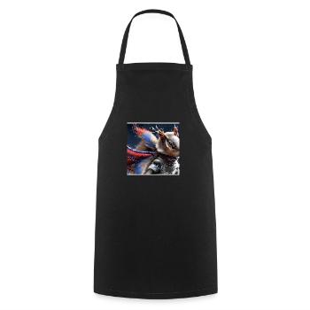 Série : distopia of christmas - Tablier de cuisine - noir - Devant - AI Model Male 185 dark (185cm)