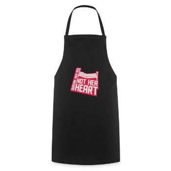 break her bed quote - Cooking Apron - black - Front - AI Model Male 185 dark (185cm)