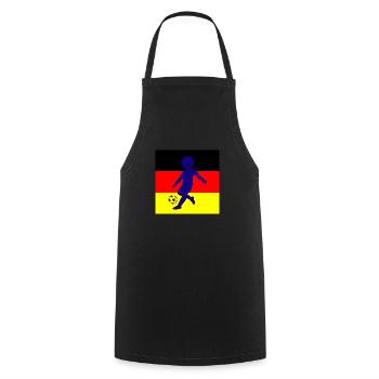 Fußball Football - Tablier de cuisine - noir - Devant - AI Model Male 185 dark (185cm)