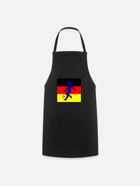 Fußball Soccer - Kochschürze - Schwarz
