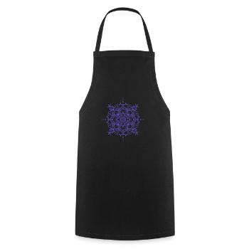 Mandala style - Cooking Apron - black - Front - AI Model Male 185 dark (185cm)