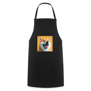 Shiba Inu Glory - Kochschürze - Schwarz - Vorne - AI Model Male 185 dark (185cm)