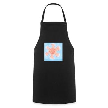 SOLEIL SUR LA MER - Tablier de cuisine - noir - Devant - AI Model Male 185 dark (185cm)