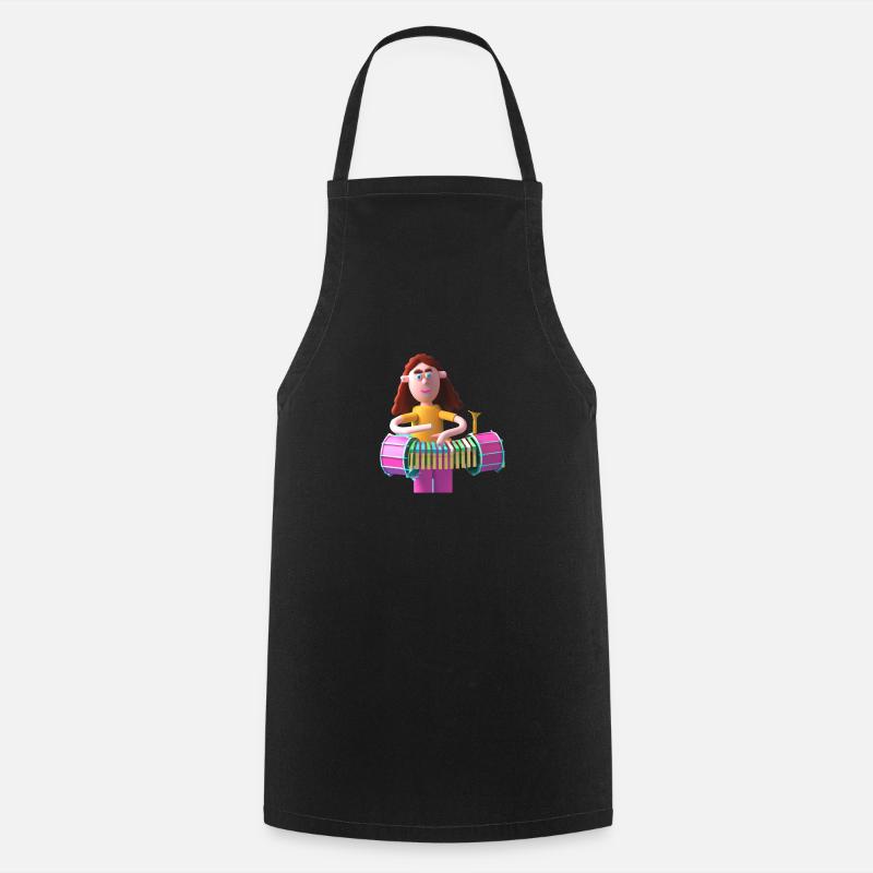 Drôle 8 - Tablier de cuisine - noir