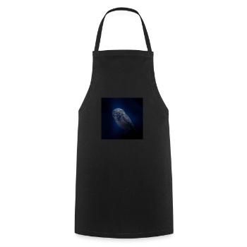hibou chouette - Tablier de cuisine - noir - Devant - AI Model Male 185 dark (185cm)