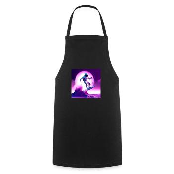 ASTRONAUT SURFER - Cooking Apron - black - Front - AI Model Male 185 dark (185cm)