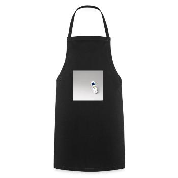Minimal Cell 02 - Kochschürze - Schwarz - Vorne - AI Model Male 185 dark (185cm)