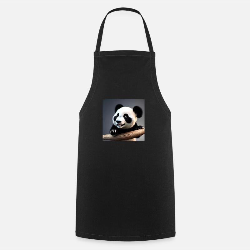 Panda - Tablier de cuisine - noir