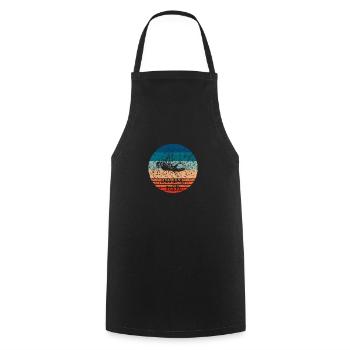 Diving Dad - Conception de plongeur pour les papas de plongée - Tablier de cuisine - noir - Devant - AI Model Male 185 dark (185cm)