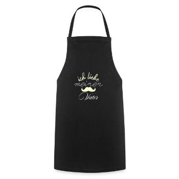 ich liebe meinen Vater - Kochschürze - Schwarz - Vorne - AI Model Male 185 dark (185cm)