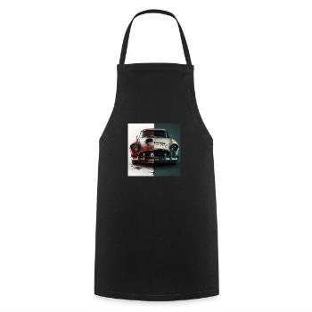 Rust Car - Kochschürze - Schwarz - Vorne - AI Model Male 185 dark (185cm)