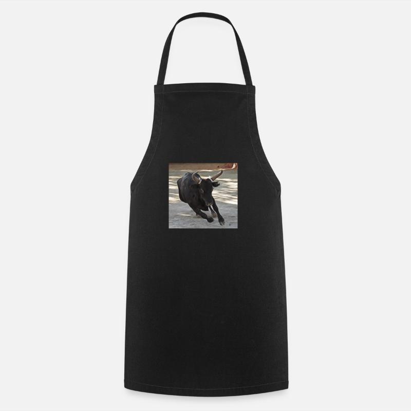 TAUREAU CAMARGUE - Tablier de cuisine - noir
