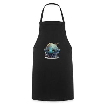 Un Azatoth mignon - Tablier de cuisine - noir - Devant - AI Model Male 185 dark (185cm)