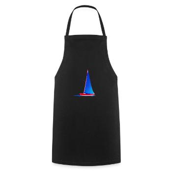 Sailboat Sailing Sport Sailing Ship Sailing Sailors - Cooking Apron - black - Front - AI Model Male 185 dark (185cm)
