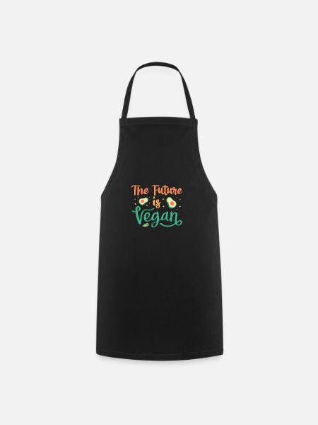 The future is vegan - Cooking Apron - black