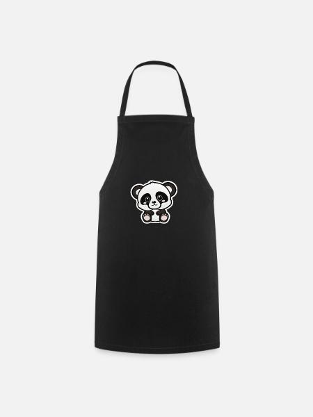 Baby Panda - Kochschürze - Schwarz