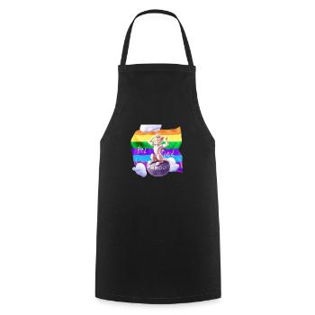 Pride mal anders - Kochschürze - Schwarz - Vorne - AI Model Male 185 dark (185cm)
