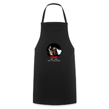 All cats are beautiful - Cooking Apron - black - Front - AI Model Male 185 dark (185cm)