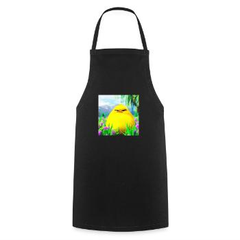 grumpie chick das Originale - Kochschürze - Schwarz - Vorne - AI Model Male 185 dark (185cm)
