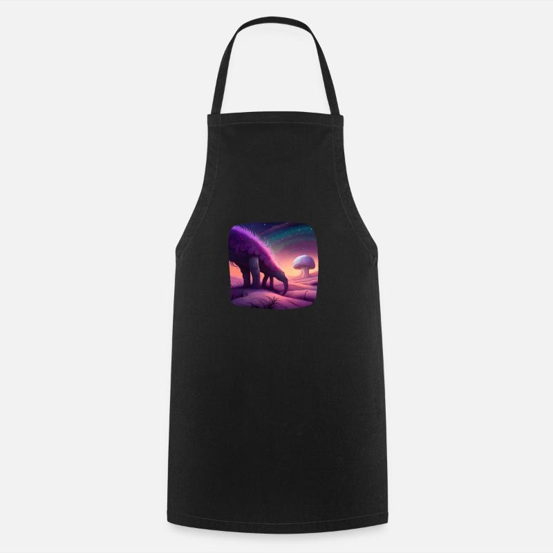 Fantasy creature mystical - Cooking Apron - black