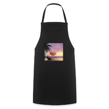 Cocktail 3 Cadeau - Tablier de cuisine - noir - Devant - AI Model Male 185 dark (185cm)