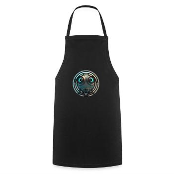 Dans le robot - Tablier de cuisine - noir - Devant - AI Model Male 185 dark (185cm)