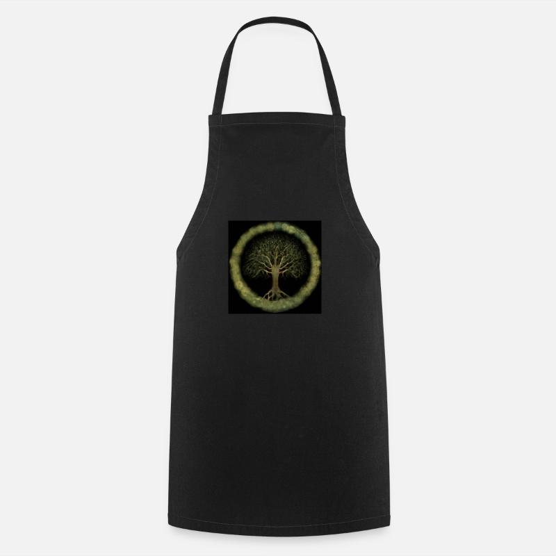 Keltischer Baum des Lebens - Kochschürze - Schwarz