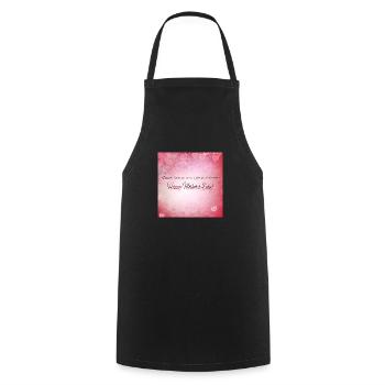 Danke das du für mich da bist - Muttertag Geschenk - Kochschürze - Schwarz - Vorne - AI Model Male 185 dark (185cm)