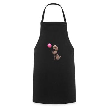 Pudelwelpe Hundewelpe Pudel Hundeliebe Hundehalter - Kochschürze - Schwarz - Vorne - AI Model Male 185 dark (185cm)