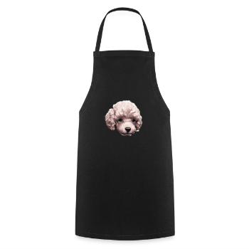 Pudelwelpe Hundewelpe Pudel Hundeliebe Hundehalter - Kochschürze - Schwarz - Vorne - AI Model Male 185 dark (185cm)