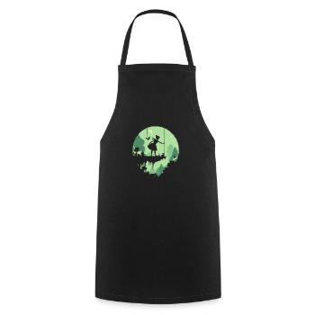 Peter and Wendy - Cooking Apron - black - Front - AI Model Male 185 dark (185cm)