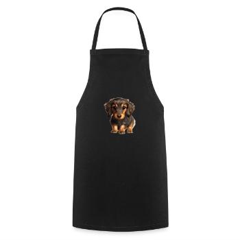Dachshund Dog Dog Owner Dachshund Puppy Dogs - Cooking Apron - black - Front - AI Model Male 185 dark (185cm)