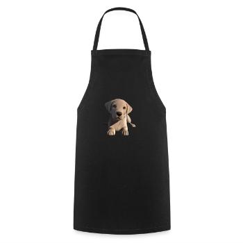 Labrador Retriever Labrador Propriétaire Chiot - Tablier de cuisine - noir - Devant - AI Model Male 185 dark (185cm)