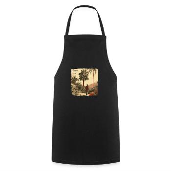 My Garden, My Home - for real garden fans - Cooking Apron - black - Front - AI Model Male 185 dark (185cm)