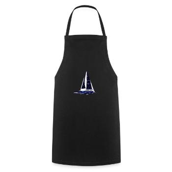 Voilier Voilier Voilier Voile Voile Marin - Tablier de cuisine - noir - Devant - AI Model Male 185 dark (185cm)
