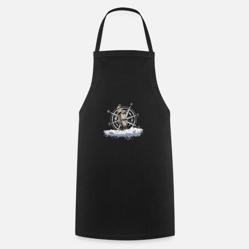 Sailing ship - Cooking Apron - black