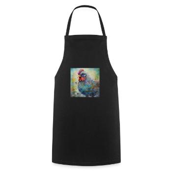 Modern & Colourful Chicken Wall Art by Bodhi - Cooking Apron - black - Front - AI Model Male 185 dark (185cm)