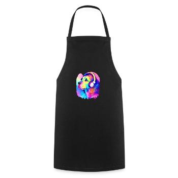 Labrador owner puppy Labrador Retriever - Cooking Apron - black - Front - AI Model Male 185 dark (185cm)