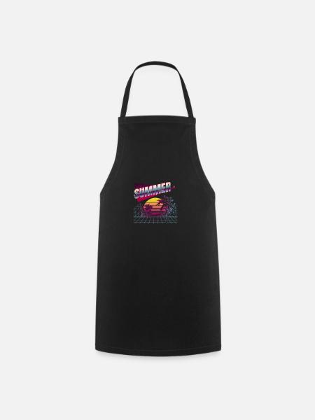 Sommer T-Shirt - Kochschürze - Schwarz
