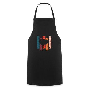 Poussin cadeau Vintage - Tablier de cuisine - noir - Devant - AI Model Male 185 dark (185cm)