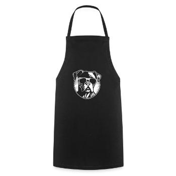 Boxer Dog Dog Breeds - Cooking Apron - black - Front - AI Model Male 185 dark (185cm)