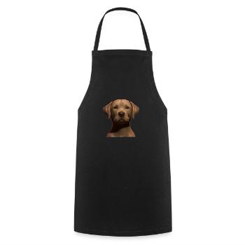 Labrador Retriever Labrador Propriétaire Chiot - Tablier de cuisine - noir - Devant - AI Model Male 185 dark (185cm)