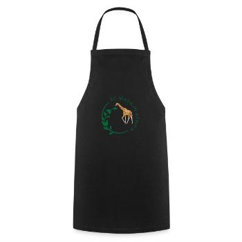 Girafe - Tablier de cuisine - noir - Devant - AI Model Male 185 dark (185cm)