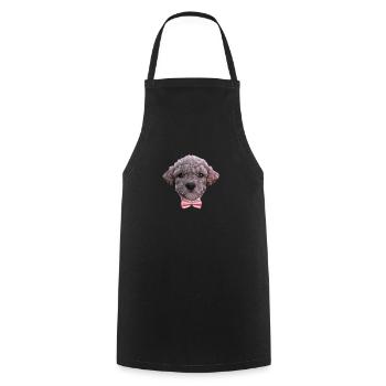 chiot caniche chien propriétaire caniche chiot chien amour - Tablier de cuisine - noir - Devant - AI Model Male 185 dark (185cm)