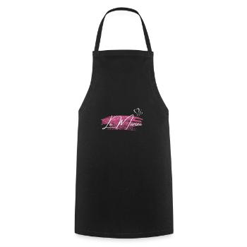 La mariée golden pink - Tablier de cuisine - noir - Devant - AI Model Male 185 dark (185cm)
