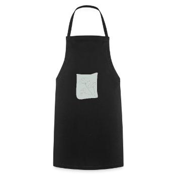 GINKO LINEART - Cooking Apron - black - Front - AI Model Male 185 dark (185cm)