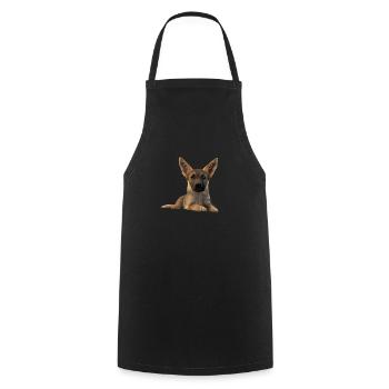Chiot Berger Allemand Propriétaire Chien - Tablier de cuisine - noir - Devant - AI Model Male 185 dark (185cm)